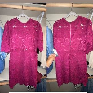 Magenta lace Lulus dress